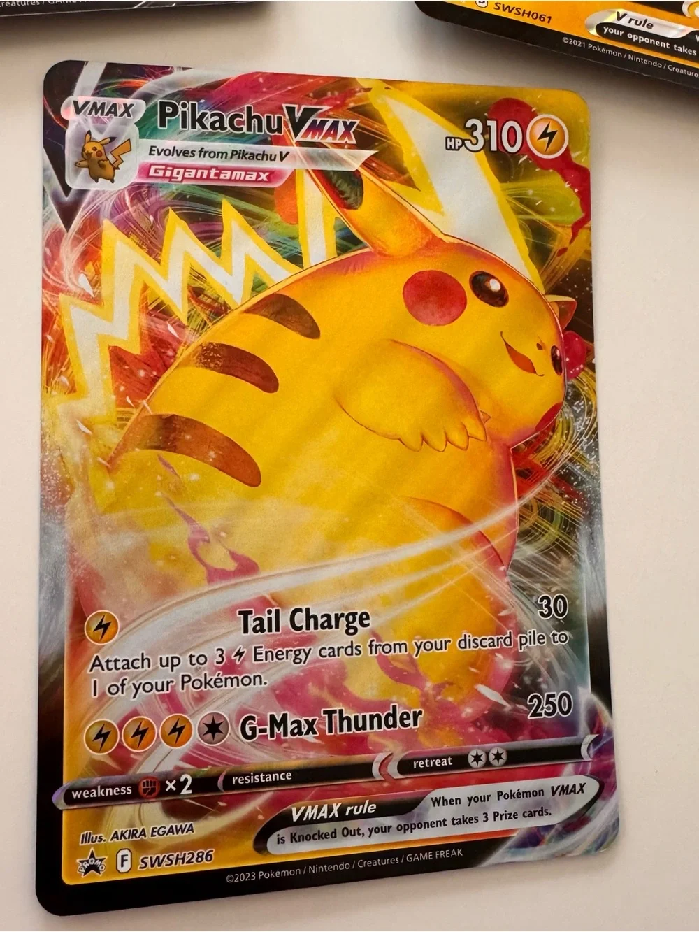 Pokémon TCG Pikachu V & VMAX Promo Card Bundle Lot (SWSH198, SWSH061, SWSH286)